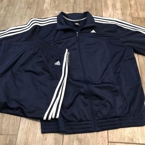 Mens Navy Blue Adidas Tracksuit